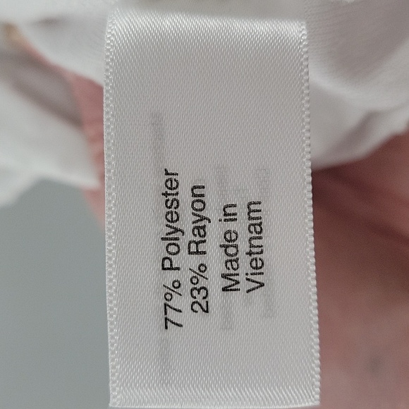 Lane Bryant White Dotted Swiss Tiered Tank Top - Picture 11 of 11